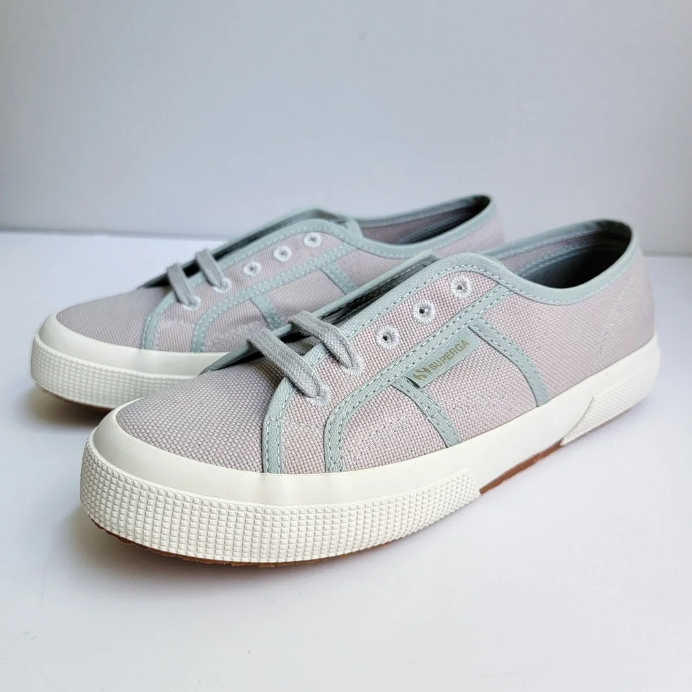 NEW Superga Sneakers Grey Mint